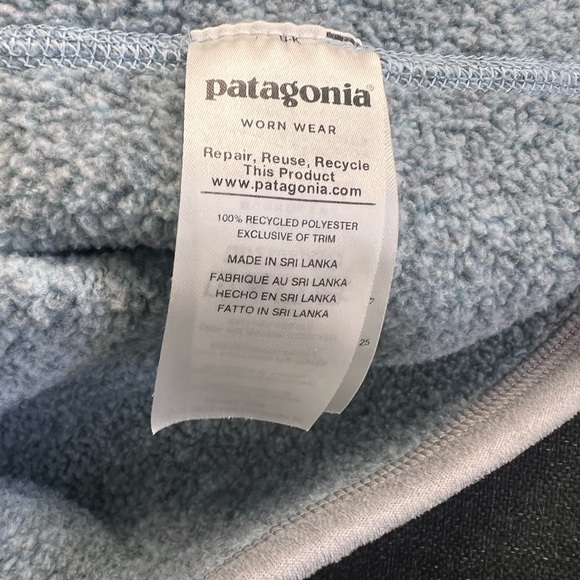Patagonia Better Sweater 1/4 Zip Pullover Womens Small Blue Fleece Jacket - Picture 7 of 9